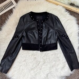 BCBG Black Studded Jacket xs/small
